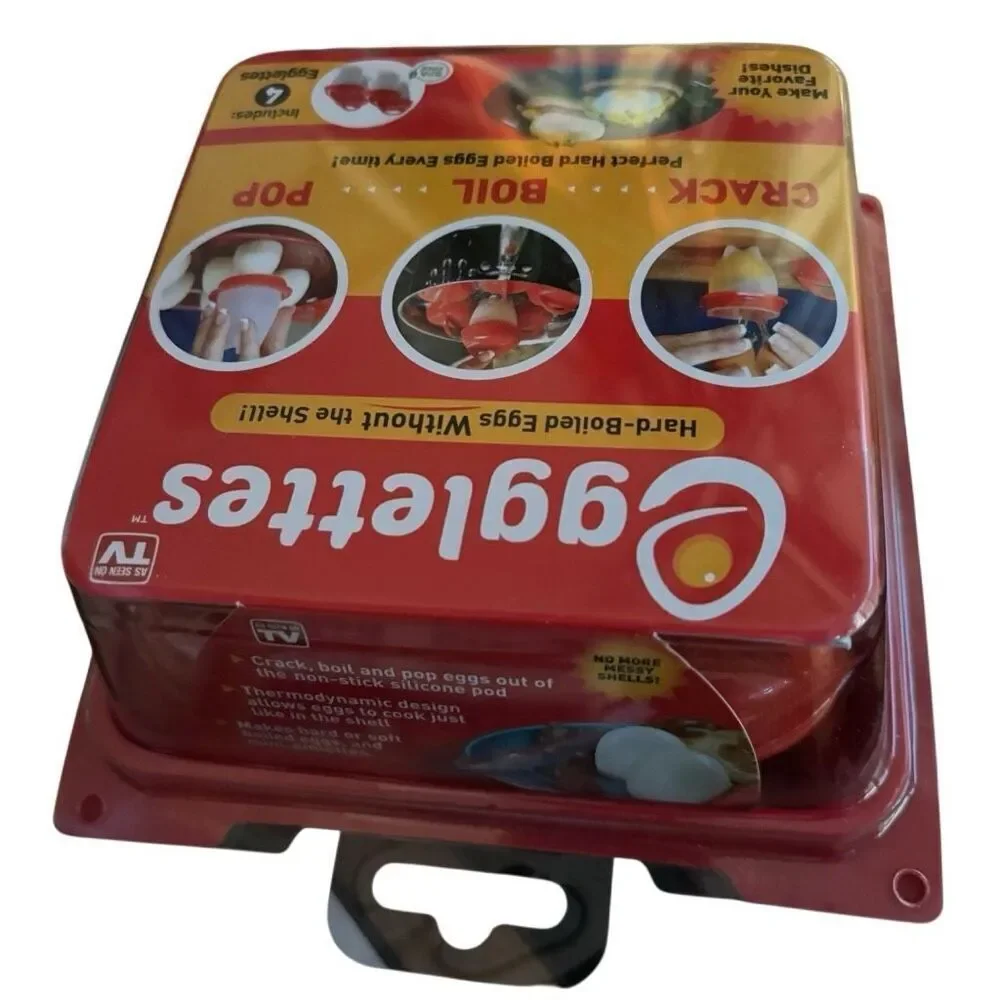 Egglettes Hard Boiled Eggs Without The Shell Pack Of 4 *New*